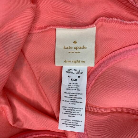 New KATE SPADE Apricot Sorbet Pineapple One Piece Padded Swimsuit | XS - Picture 6 of 7